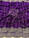 Mikita Pure Fandy Chiffon Silk Embroidery Work Saree Wholesale Market In Surat